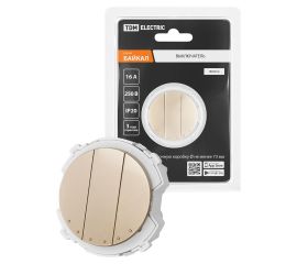 18.19.05 Серия «Байкал» IP20 (скрытая установка ) - цвет шампань