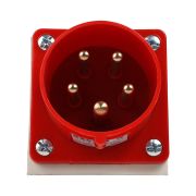 KEAZ Вилка для монтажа на поверхность 515-16А-6h-380AC-3P+PE+N-IP44