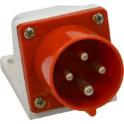 KEAZ Вилка для монтажа на поверхность 524-32А-6h-380AC-3P+PE-IP44