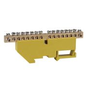 KEAZ Шина нулевая с изолятором OptiKit BB-D-PE-DIN-16-6х9-желтый