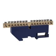 KEAZ Шина нулевая с изолятором OptiKit BB-D-N-DIN-16-6х9-синий