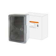 Бокс пластиковый ЩМП-0-1, прозр., крышка, ABS, IP65, -45 до +75 С, навесной, (300x200x130) TDM