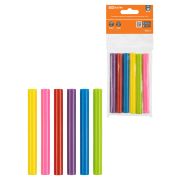 Клеевые стержни универсальные цветные, 11 мм x 100 мм, набор 6 шт, «Алмаз» TDM
