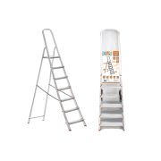 Стремянка алюминиевая СА7, 7 ступеней, усиленный профиль h=1470 мм, Народная