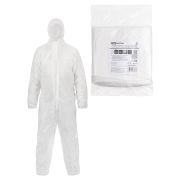 Комбинезон защитный одноразовый «Каспер Р40», на молнии, 40 г/м2, белый, разм. 56-58/182-188, TDM