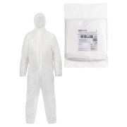 Комбинезон защитный одноразовый «Каспер Р40», на молнии, 40 г/м2, белый, разм. 56-58/170-176, TDM