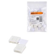 Коннектор для жесткого L-соединения двух светодиодных лент шириной 10 мм, TDM