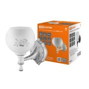 Светильник НББ 21-60-1321 УХЛ4 (белый под серебро, плафон полушар «цветы») TDM