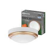 Светильник накладной LED ДПО «Антарес» 15Вт 4000К круг 180*66 мм мат.золото IP54 TDM