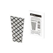 Стекло матовое с зеркальным рисунком «Решетка» (комплект 4 шт.) для светильников НБУ, НТУ, НСУ четырехгранник TDM