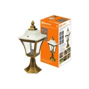 Светильник садово-парковый «Глазурь» 60 Вт, стойка, прозрачное/бронза, Е27, TDM