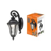 Светильник садово-парковый «Вена» 60 Вт, вниз, алюм., прозрачное/черный, Е27, TDM