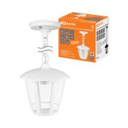 Светильник садово-парковый «СИТИ» НСУ 07-60-002 У1 6-ти гранник подвесной белый TDM