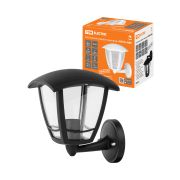 Светильник садово-парковый «СИТИ» НБУ 07-60-001 У1 4-х гранник настенный вверх черный TDM