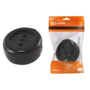 Розетка 2П 16А 250B о/у черная «Ретро» (карболит) TDM