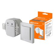 Комплект для беспроводного управления нагрузкой «Умный выключатель» РВ1-М1.1 (1 радиовыкл. (1 кл.) + 1 приемник в монт.кор.) «Уютный дом» TDM