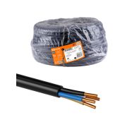 Кабель ВВГнг(А)-LSLTx 4х6 ок(N, PE)-0,66 ГОСТ (100м) TDM