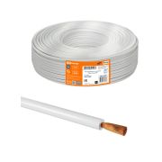 Провод ПуГВнг(А)-LS 1х4,0 ГОСТ (100м), белый TDM