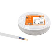 Провод ПГВВП 2х2,5 ГОСТ (5м), белый TDM