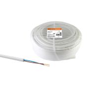 Провод ПВС 2х1 ГОСТ (50м), белый TDM