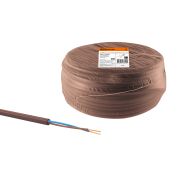 Провод ПВС 2х1 ГОСТ (5м), коричневый «ЭКО» TDM