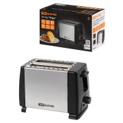 Тостер «Утро», 700 Вт, 2 тоста, нерж. сталь, черный, TDM