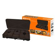 Плитка газовая трёхконфорочная, ГП-3, коричневая, TDM