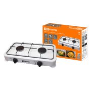 Плитка газовая двухконфорочная, ГП-2, белая, TDM