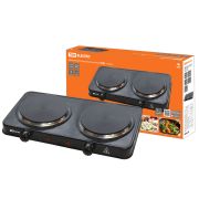Электроплитка двухконф. ЭПД2 230 В, 2х1 кВт, диск, черная, TDM