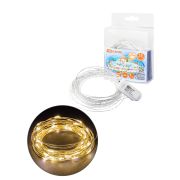 Гирлянда светодиодная «Роса100» 100LED, 10м, 3000К, 2хCR2032, TDM