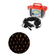 Гирлянда светодиодная «Сеть» 1,5х1,5 м, 120LED, 2700К, черный шнур, посл. подкл, IP65, 250 В, TDM