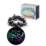 Гирлянда светодиодная «Шарики» 100LED, 10м, многоцвет., каучук чер., посл.подключ., 250 В, IP65, TDM
