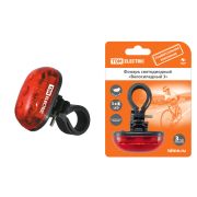 Фонарь светодиодный «Велосипедный 3» 3 режима работы, 3 LED, 20 лм/Вт 2*AAA TDM