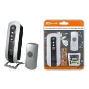 Звонок беспроводной на батарейках ЗББ-11/М1-36М (36 мелодий, кнопка IP44, 2х1,5В АА, многокодовый) TDM