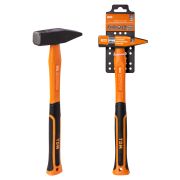 Молоток слесарный, 500 гр, кованый, с  усилен. прорезиненной фиберглассовой рукояткой «Алмаз» TDM