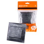 Выключатель 1 кл. с подсветкой 10А старинное серебро «Лама» TDM