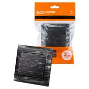 Выключатель на 2 направления 1 кл. 10А старинное серебро «Лама» TDM