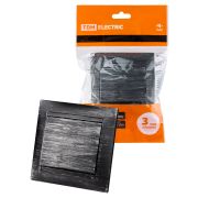 Перекрестный выключатель 1-кл. 10А старинное серебро «Лама» TDM