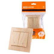 Выключатель на 2 направления 2 кл. 10А сосна «Лама» TDM