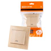 Выключатель 1 кл. с подсветкой 10А сосна «Лама» TDM