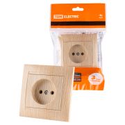 Розетка 2П 10А 250В сосна «Лама» TDM