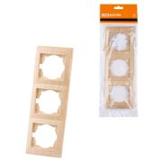 Рамка 3-х постовая вертикальная сосна «Лама» TDM