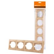 Рамка 4-х постовая горизонтальная сосна «Лама» TDM