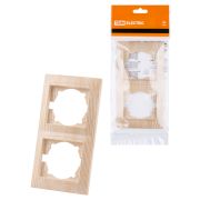 Рамка 2-х постовая вертикальная сосна «Лама» TDM