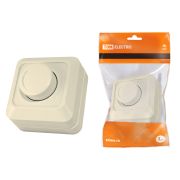 Светорегулятор поворотный RL 300 Вт IP20 сл. кость «Ладога» TDM