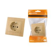 Розетка 2П+З 16А 250В «ЭКО» (сосна) «Таймыр» TDM