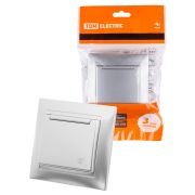 Розетка 2П+З 16А 250В IP44 с крышкой серебр. металлик «Лама» TDM