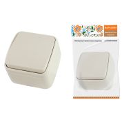 Выключатель 1-кл. открытой установки IP20 10А, сл. кость «Дача» Народная