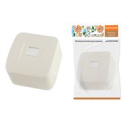 Розетка TФ (RJ-11) открытой установки IP20, сл. кость «Дача» Народная