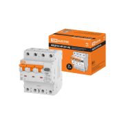 АВДТ 63 4P(3Р+N) C63 30мА 6кА тип А - Автоматический Выключатель Дифференциального тока TDM